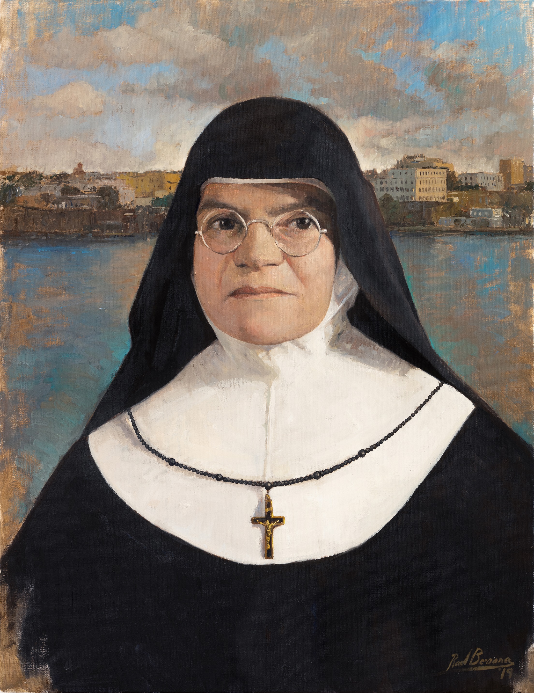 Madre Soledad Sanjurjo cuadro original paint